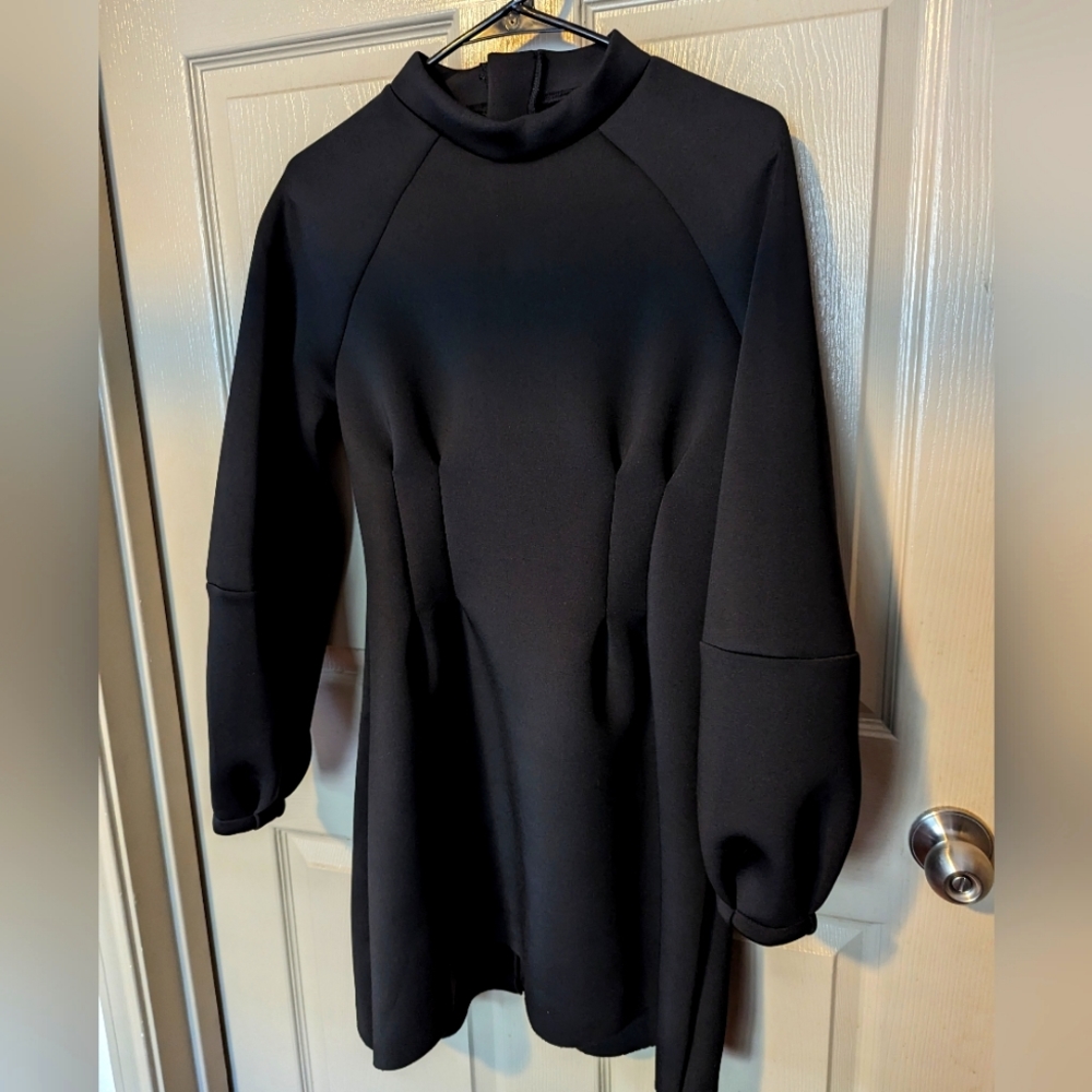 Black mini dress